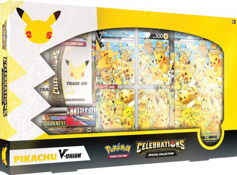 Celebrations Pikachu V Union Collection box